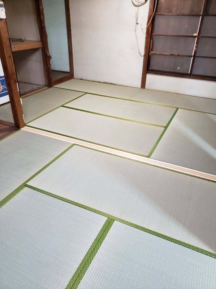 横須賀市 畳の入れ替えと敷居の交換工事